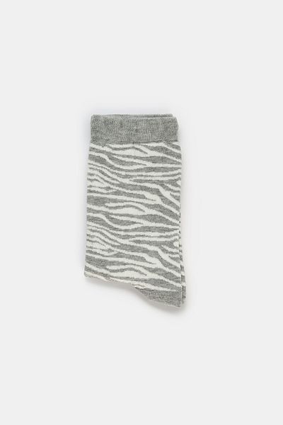 Dagi Grau gemusterte Socken