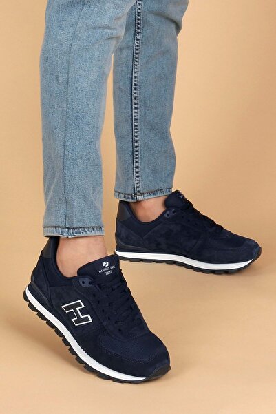 Hammer Jack Великий розмір Спортивні черевики з натуральної шкіри - Btmk00455-синій Білий-47