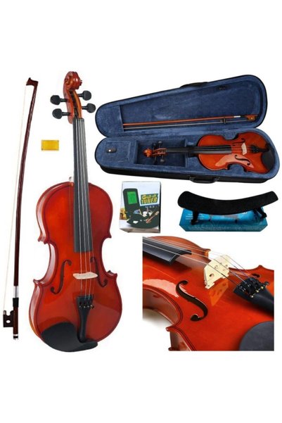 Mendini 4/4 Yetişkin Kemanı Yastık + Tuner
