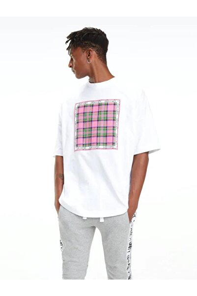 Tommy Hilfiger Collection Oversized Lewis Hamilton Check Bandana Applıqué T-s...