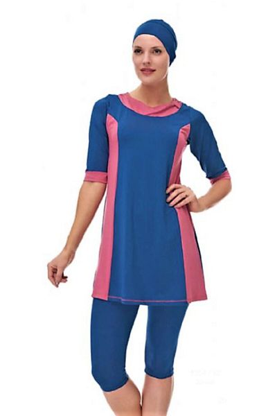 Sunsurf Lazella Half Sleeve, Short Tights Pool Swimsuit Navy Blue