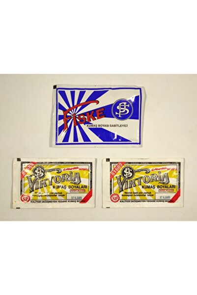 Viktoria No:57 Kumaş Boyası Koyu Sarı (2 ADET) Boya Sabitleyici Fiske