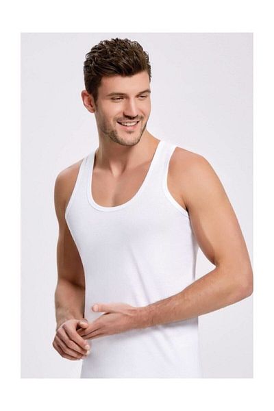 Muraty Ανδρικό εσώρουχο Ilke White 6 Pack 100% βαμβάκι