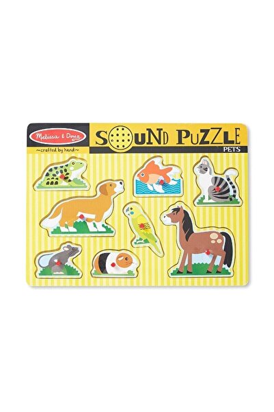 Melissa Ahşap Sesli Yapboz - Evcil Hayvanlar