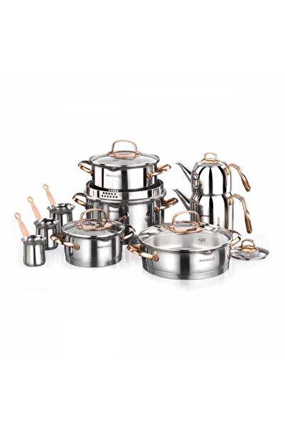KORKMAZ A1703 Rosanna 15 Piece Cookware Set