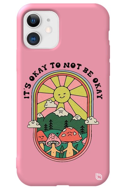 WANNA PROTECT iPhone 11 Pink Color Premium Velvet Inside Arrow Patterned Sili...