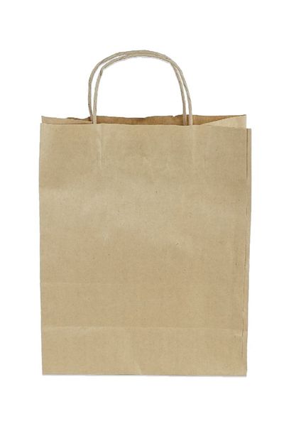 Milenay Auger Twist Handle Kraft Paper Bag Bag, 30x28x16cm, 10 Pieces