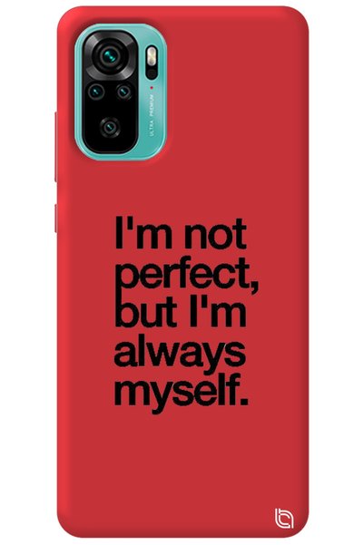 WANNA PROTECT Xiaomi Redmi Note 10S Red Color Premium Velvet Inside Myself Pa...