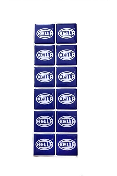 CMS OTO AKSESUAR Hella Drop Label Scale 12 Pieces - Plate Scale Sticker - Blu...
