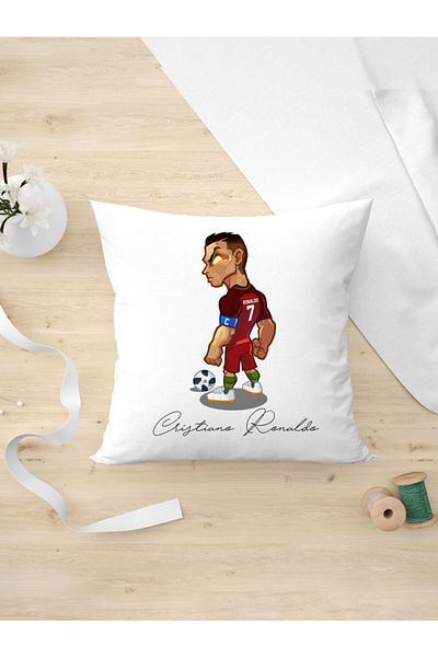 Panorama Ajans Cristiano Ronaldo Designed Pillow Case as a Gift for Football Lovers and Friends