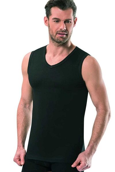 Tutku Ter0401 / Ribana Sports εσώρουχο με λαιμόκοψη V (6 τεμάχια) |   Μαύρο