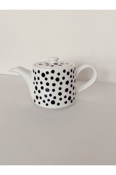 Love is Home Black-dots Porcelain Teapot-800cc