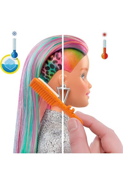 mattel Barbie Leopar Gökkuşağı Saçlı Bebek - Grn81-grn80