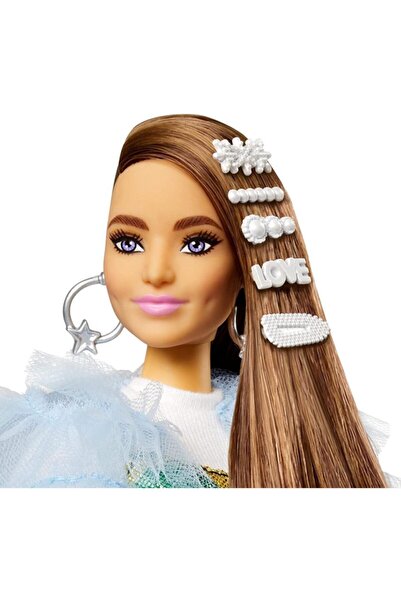 mattel Barbie Extra Renkli Elbiseli Bebek Ve Hayvan Arkadaşı Timsah No:9 - Grn27-gyj78
