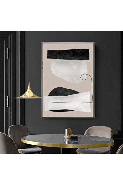 Markazip Gümüş Metal Çerçeveli Kanvas Tablo 70x100cm Y831-k3-g