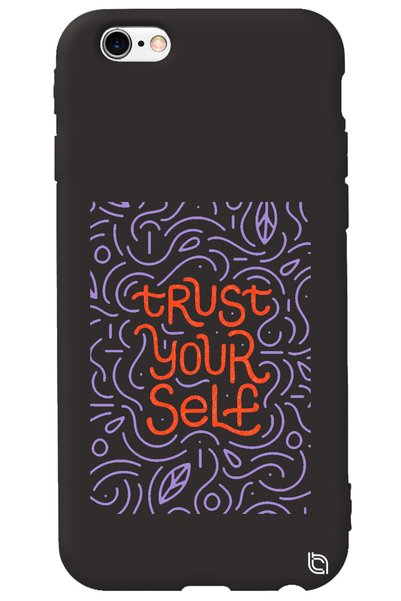 WANNA PROTECT iPhone 6 Plus Black Color Premium Velvet Inside Trust Patterned...
