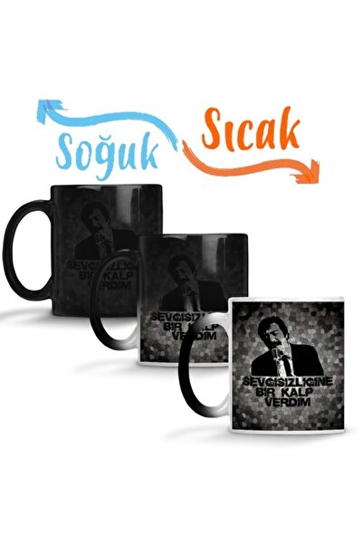Baskı Dükkanı Müslüm Gürses Söz 02 Sihirli Kupa Bardak Porselen