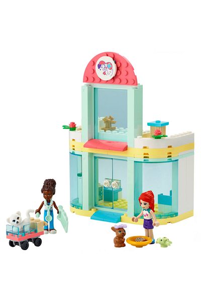 LEGO 41695 Pet Clinic - Mia Mini Baby and Animal Rescue Toy, Cat Rabbit Set