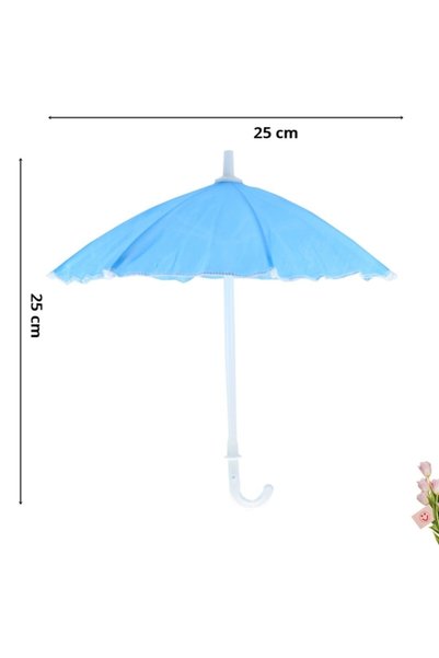 Süsle Baby Party Dekoratif Süs Şemsiyesi, 25 Cm - Mavi