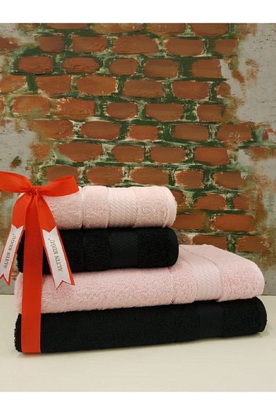Özdilek Trendy Best Set (bath Set) - Black A.pink
