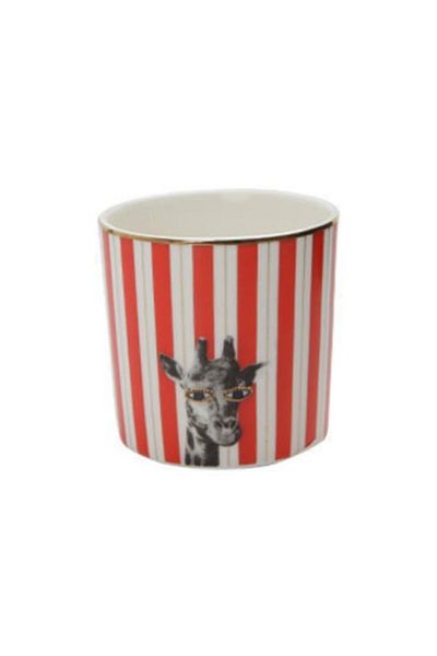 Porland Wild Life Giraffe Patterned Glass - 230 cc