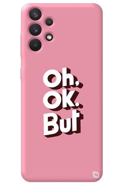 WANNA PROTECT Samsung A32 Pink Color Premium Silicone Phone Case with Velvet ...