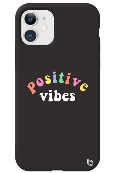 WANNA PROTECT iPhone 12 Black Color Premium Velvet Inside Positive Patterned ...