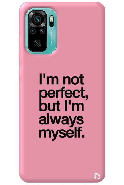 WANNA PROTECT Xiaomi Redmi Note 10 Pink Color Premium Velvet Inside Myself Pa...