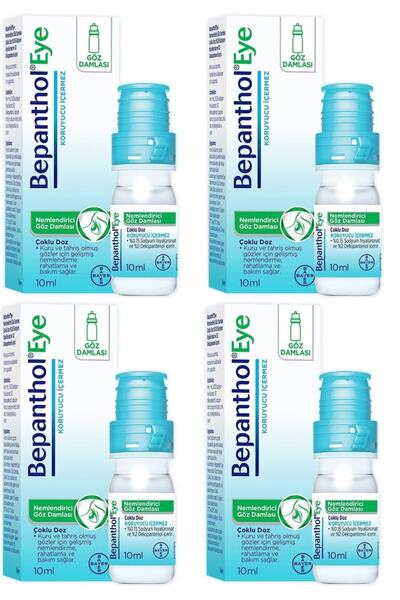 Bepanthol Eye Göz Damlası 10 ml 4 Adet