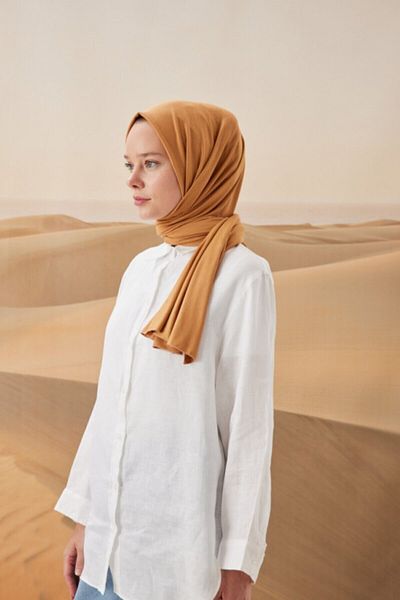 NEWSTORE HOME Relax Combed Cotton Shawl Camel