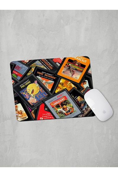 Panorama Ajans Atari Retro Cassette Games Mouse Pad