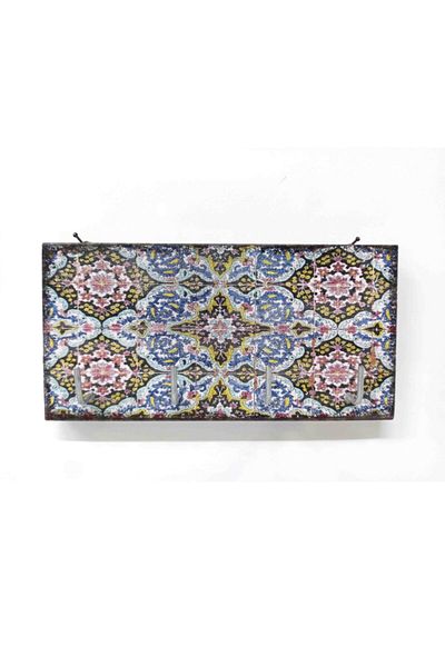 CajuArt Tile Patterned Decorative Wooden Keychain Hanger Tile