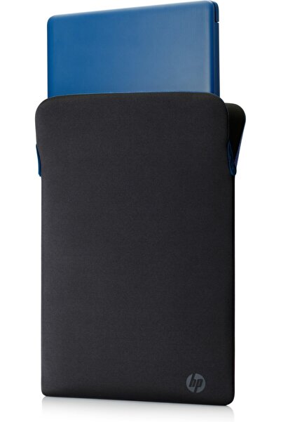 HP 14.1 Inç Çift Taraflı Fermuarsız Neopren Kılıf Siyah-mavi 2f1x4aa