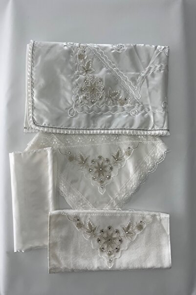 Çalışkan Çeyiz Evi Monoray Kumaş Seccade Seti 4 Parça - Çeyizlik Monoray 4'lü...