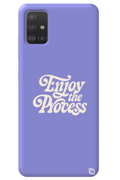 WANNA PROTECT Samsung A71 Lilac Colored Premium Enjoy Patterned Silicone Phon...
