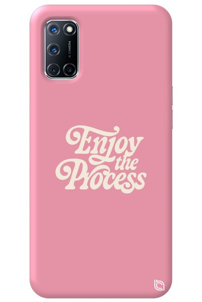 WANNA PROTECT Oppo A72 Pink Colored Premium Enjoy Patterned Silicone Phone Ca...