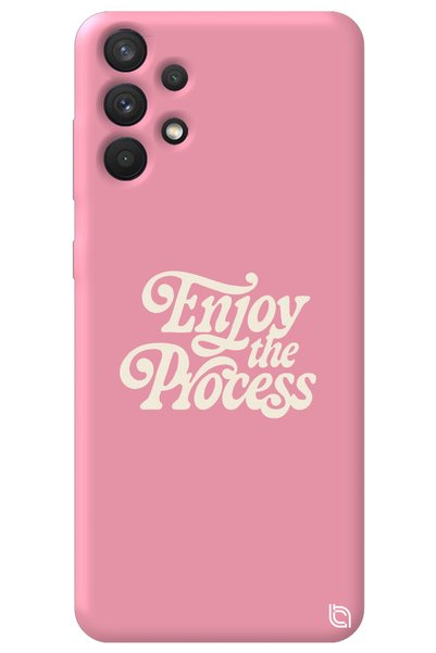 WANNA PROTECT Samsung A32 Pink Color Premium Enjoy Patterned Silicone Phone C...
