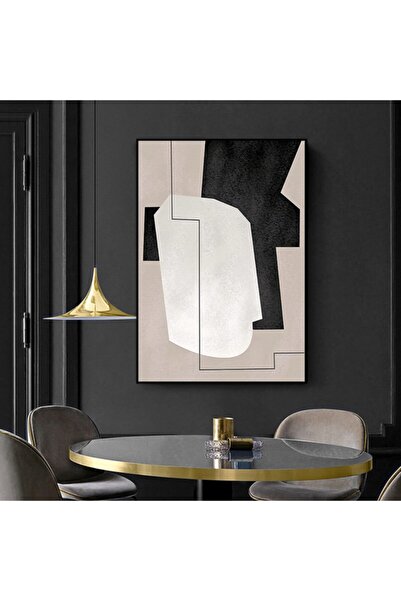 Markazip Siyah Metal Çerçeveli Kanvas Tablo 70x100cm Y831-k2-s