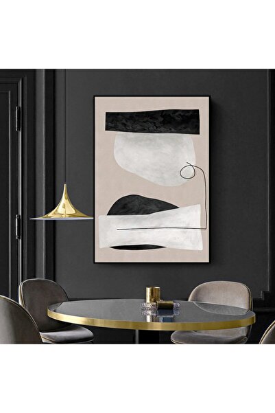 Markazip Siyah Metal Çerçeveli Kanvas Tablo 70x100cm Y831-k3-s
