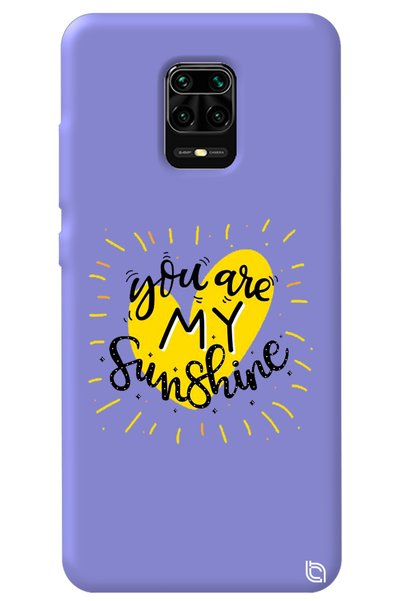 WANNA PROTECT حافظة هاتف Xiaomi Redmi Note 9 Pro من السيليكون بنمط Sunshine م...