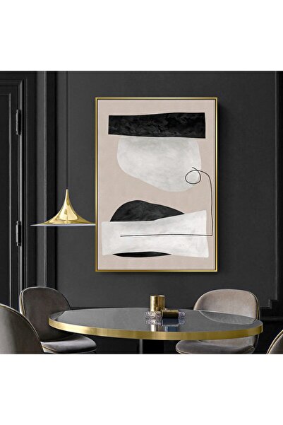 Markazip Altın Metal Çerçeveli Kanvas Tablo 70x100cm Y831-k3-a