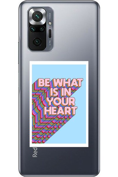 WANNA PROTECT Xiaomi Redmi Note 10 Pro Heart Patterned Transparent Silicone Case