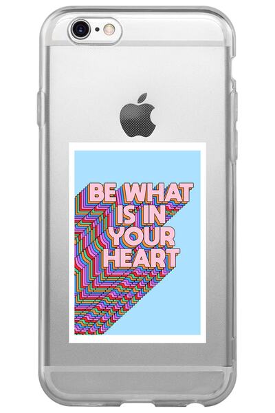 WANNA PROTECT iPhone 6 Plus Heart Pattern Patterned Transparent Silicone Phon...