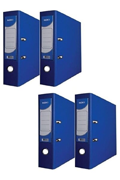 Noki Office Folder Wide Blue Office Folder with Rings 4 Pieces