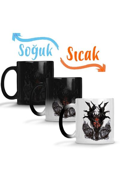 Baskı Dükkanı Dota 2 Pudge Magic Trophy Cup Porcelain