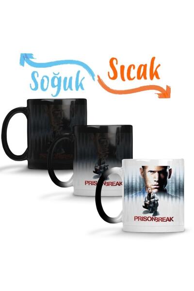 Baskı Dükkanı Prıson Break Sihirli Kupa Bardak Porselen