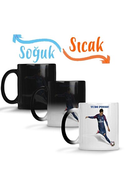 Baskı Dükkanı Neymar Jr Tudo Posso Sihirli Kupa Bardak Porselen