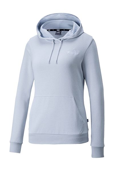 Puma 84833283 Ess Embroidery Hoodie Tr Γυναικεία Casual Φούτερ Λευκό