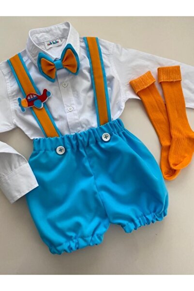 tubibebe (GÖMLEK HARİÇTİR.) Uçak Konsept Salopet Takım