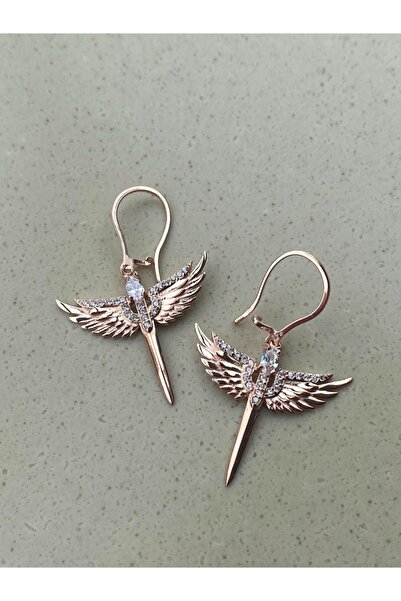 Shaman İstanbul Taşlı Melek Kanadı Küpe